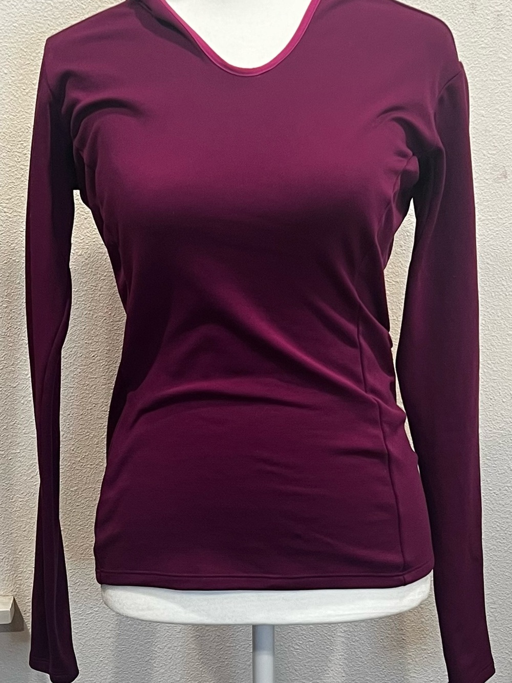 Arc'teryx Women's Long Sleeve V-Neck Top in Plum XS
